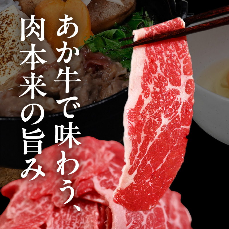 117-23　オアシス九州　熊本県産あか牛 切り落とし 500g スライス　 すき焼き用 (250g×2パック)