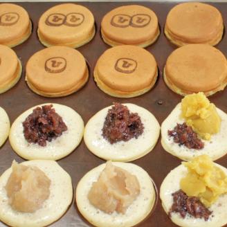 132-5　回転焼き　ひさや（小倉、白、小倉芋、カスタード、チョコ）12個