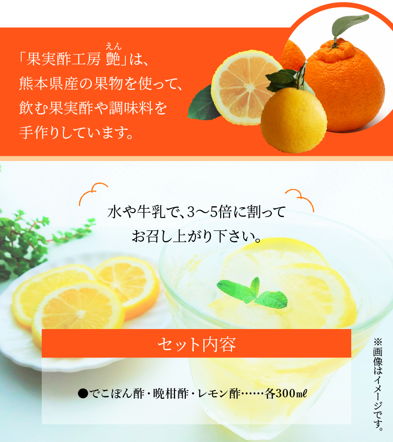 34-7　果実酢３本セット（A）