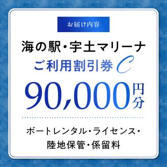 124-3　【海の駅・宇土マリーナ】ボートレンタル・ライセンス・陸地保管・係留料ご利用割引券 C