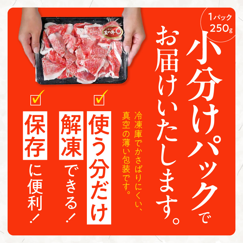 117-23　オアシス九州　熊本県産あか牛 切り落とし 500g スライス　 すき焼き用 (250g×2パック)