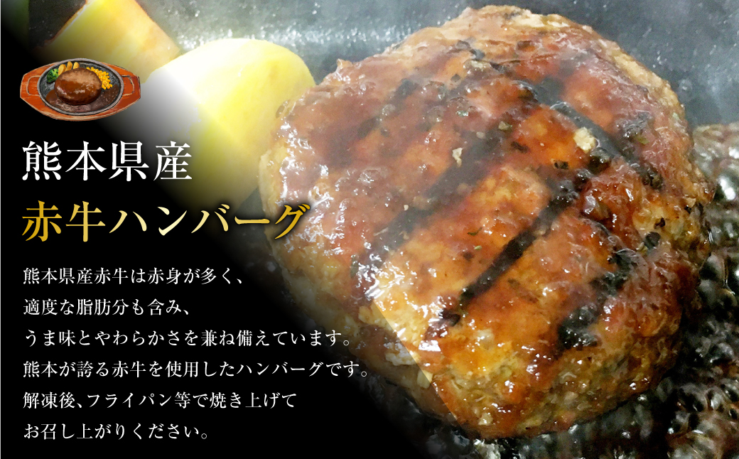 【3ヶ月定期便】肥後のあか牛 ハンバーグ 1.5kg（150g×10個）