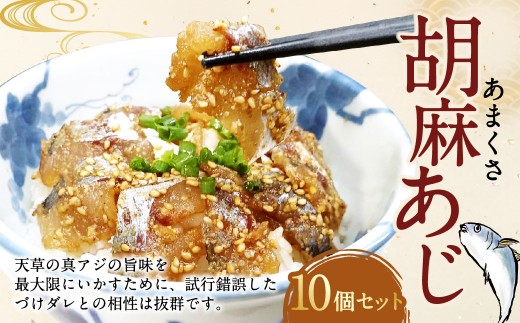 あまくさ胡麻あじ【10個セット】
