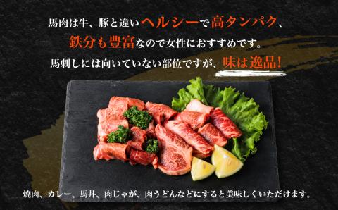 鉄分豊富な馬肉焼肉 200g ヘルシー 高タンパク 美味しい 人気 貴重 おすすめ BBQ 加熱調理 贅沢 冷凍 父の日 母の日 御中元 御歳暮 クリスマス プレゼント 贈答用 熊本県 阿蘇市