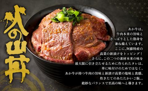 高級なお米とあか牛がコラボ！こだわりのあか牛丼 火の山丼 和牛 ブランド牛 牛肉 あか牛 お米 コンクール 優秀金賞 天然水 高菜 人気 米 熊本 阿蘇