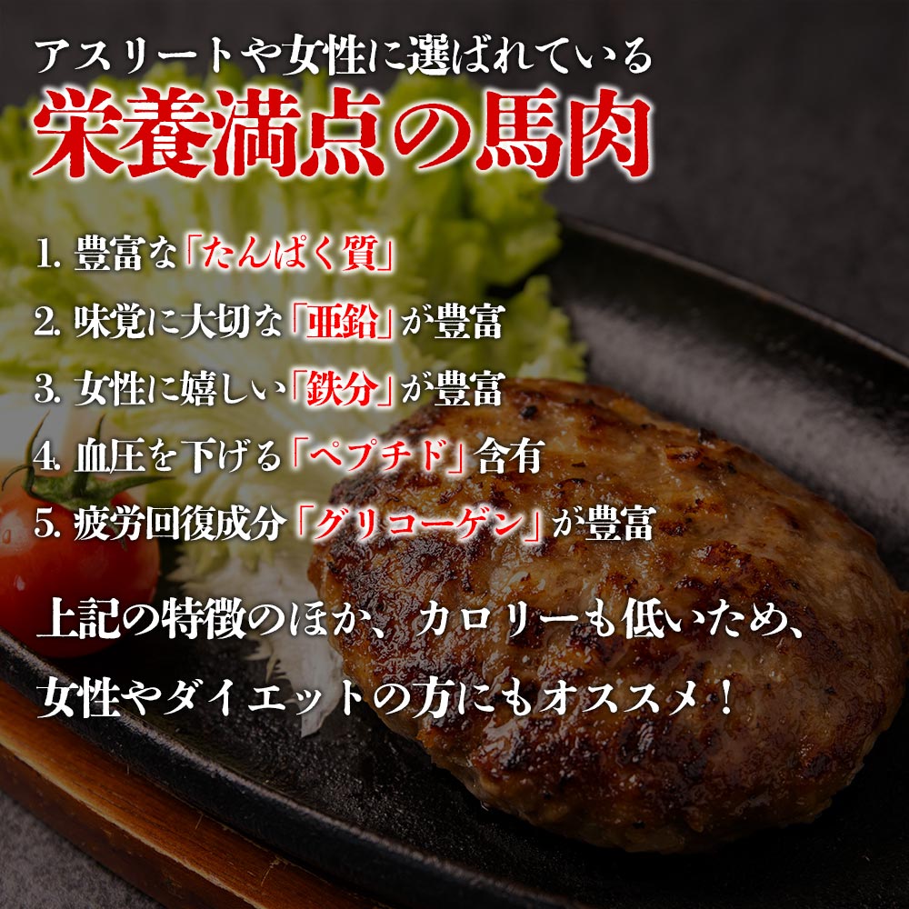 馬肉＆熊本県産ジャージー牛乳使用！特製ハンバーグ 150g×10個 阿蘇牧場 肉 人気 美味しい 小分け 鉄分 高タンパク おすすめ 冷凍 お中元 御歳暮 惣菜 簡単 おかず 晩御飯 プレゼント 贈答用 熊本県 阿蘇市