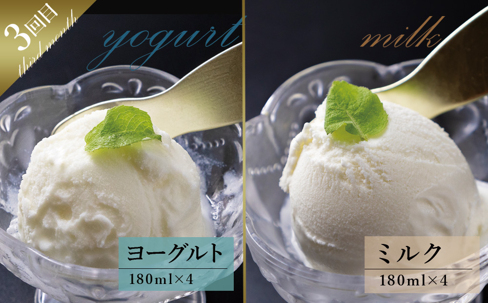 【定期便 全3回】阿蘇ミルクアイス4種類を3か月お届け！ 阿部牧場 牛乳 ASOMILK 最優秀味覚賞 三ツ星 セット 詰め合わせ 食べ比べ 人気 濃厚 こだわり 涼しい 冷たい 冷凍 美味しい 贅沢 おやつ スイーツ デザート 夏 お中元 お歳暮 熊本県