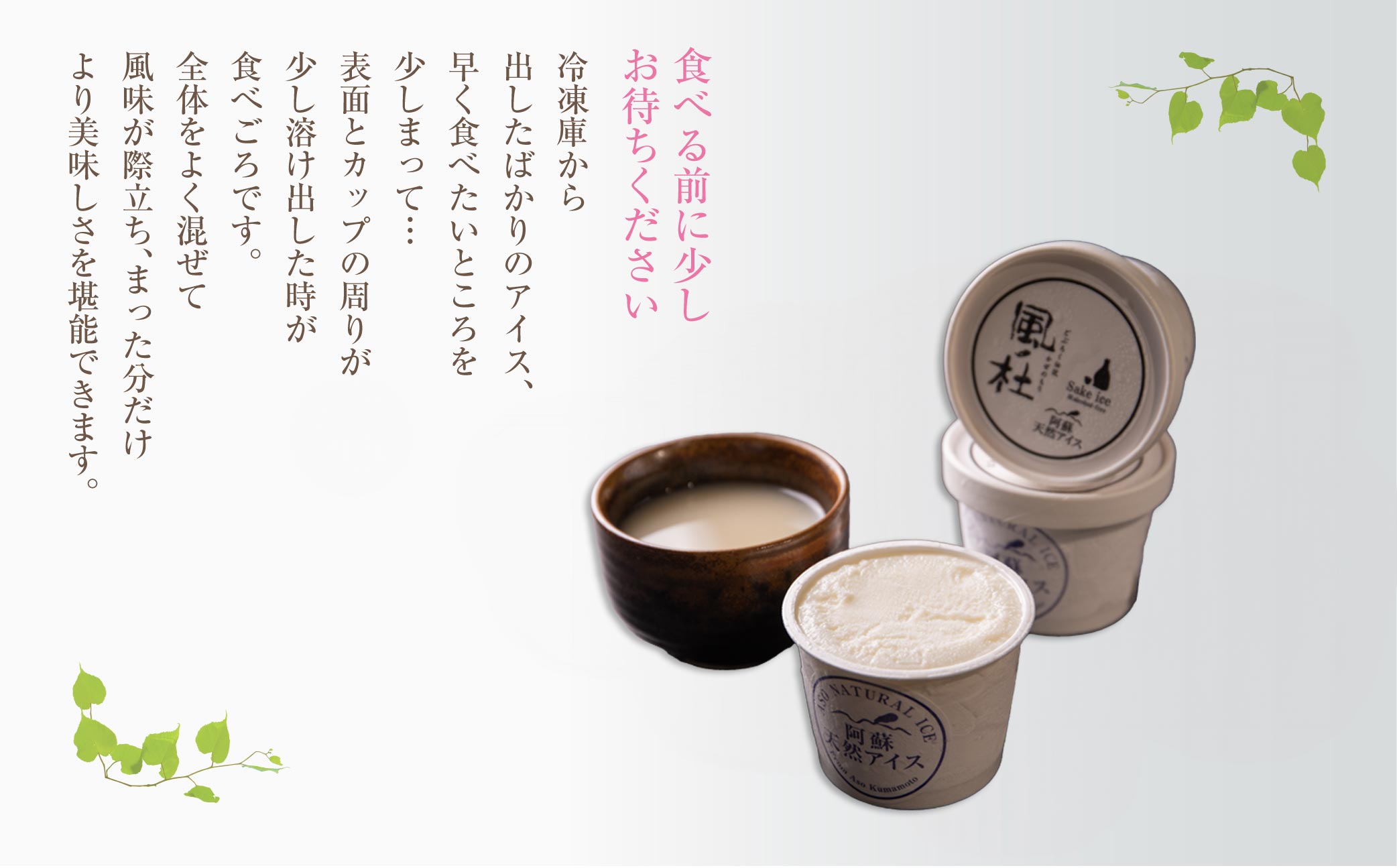 阿蘇天然アイス 風ノ杜 どぶろく アイス 8個セット ノンアルコール ジャージー牛乳 素材 こだわり 逸品 人気 涼しい 冷たい 冷凍 さっぱり 美味しい 贅沢 果物 フルーツ おやつ 夏 お中元 御歳暮 熊本県 阿蘇市