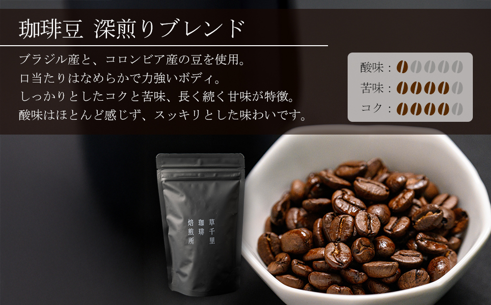 珈琲ギフトBOX(深煎り・浅煎り・店主オススメ豆 各1袋) 珈琲豆の3種類詰め合わせ 草千里珈琲焙煎所 深煎り 浅煎り コーヒー 珈琲 コーヒー豆 詰め合わせ カフェ 阿蘇山 まろやか 美味しい 贈り物 おうち時間 おやつ ギフト 贈答用 熊本県 阿蘇市