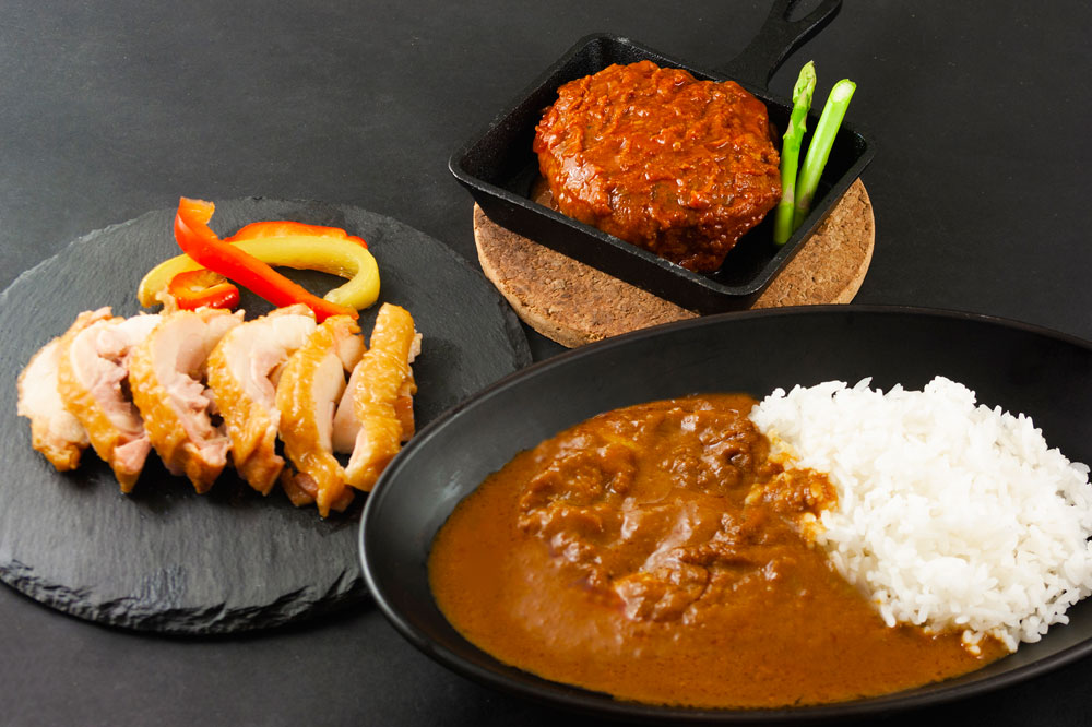 おうちごはんシリーズ「温めるだけの惣菜セット」 ハンバーグ カレー 骨付きチキン 人気 美味しい 詰め合わせ 調理 お手軽 レトルト レトルトカレー 豪華 新鮮 熊本 阿蘇
