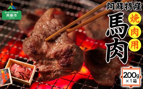 鉄分豊富な馬肉焼肉 200g ヘルシー 高タンパク 美味しい 人気 貴重 おすすめ BBQ 加熱調理 贅沢 冷凍 父の日 母の日 御中元 御歳暮 クリスマス プレゼント 贈答用 熊本県 阿蘇市