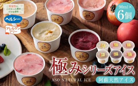 阿蘇天然アイス 極みシリーズ 6個 セット ジェラート グランプリ 受賞 詰め合わせ 食べ比べ バラエティ 素材 こだわり 人気 涼しい 冷たい 冷凍 さっぱり 美味しい 贅沢 果物 フルーツ おやつ 夏 お中元 お歳暮 熊本県 阿蘇市