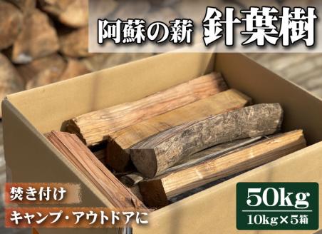 【選べる内容量】阿蘇の薪 針葉樹 50kg（10kg×5箱） キャンプ 薪 暖炉 薪ストーブ  アウトドア 人気 おすすめ 再生可能エネルギー スギ ヒノキ 熊本 阿蘇 針葉樹 10kg×5箱