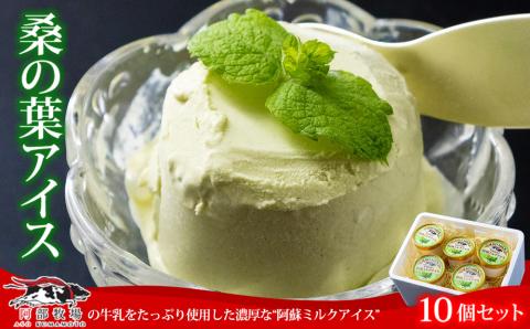 牧場直送！阿蘇ミルクアイスセット 桑の葉 10個 阿部牧場 牛乳 ASOMILK 乳製品 最優秀味覚賞 三ツ星 セット 詰め合わせ 人気 こだわり 涼しい 冷たい 冷凍 美味しい 濃厚 贅沢 おやつ スイーツ デザート 夏 お中元 お歳暮 熊本県