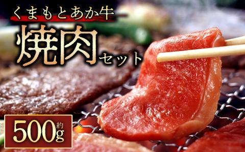 【GI認証】 くまもとあか牛 焼肉用約500g 阿蘇牧場 あか牛 和牛 肉 国産 牛肉 ブランド牛 人気 美味しい 焼肉 希少 赤身 ヘルシー 熊本 阿蘇