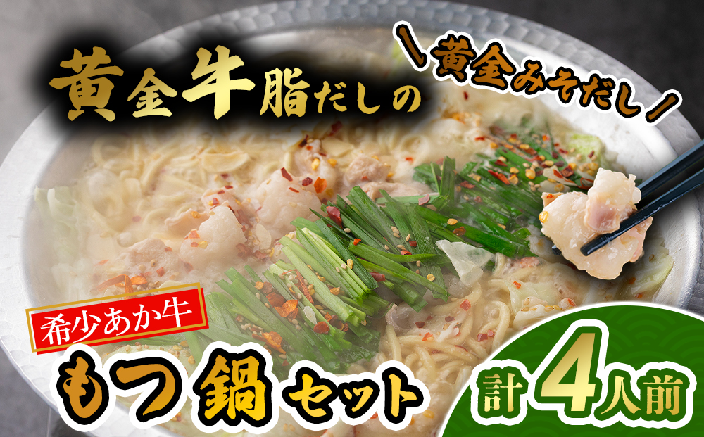 【選べるスープ】阿蘇はなびし あか牛もつ鍋セット（みそ） 冷凍 鍋 味噌味 牛肉 もつ 冷凍 便利 料理 自宅用 贈答用 お中元 お歳暮 クリスマス ギフト 冬 おすすめ 熊本県 阿蘇市 あか牛もつ鍋（みそ）