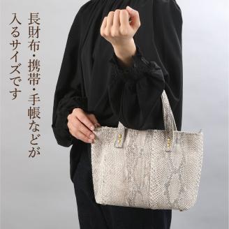 S056-012_パイソン手提げバック