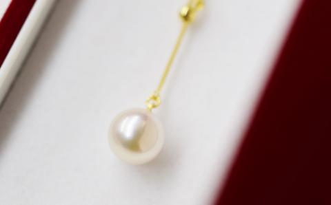 【K18YG】S085-337_天草産 7.5-8mm あこや真珠 Yスタイル パール ネックレス ホワイト ピンク K18YG