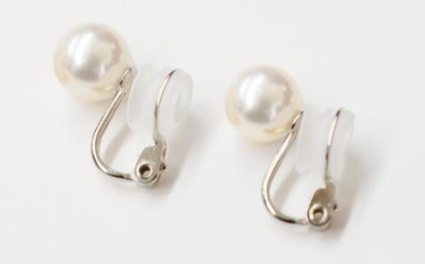 【F：イヤリング SV925（シルバー）※直結タイプ】S101-299_天草産 9mm - 9.5mm あこや真珠 ホワイトピンク 花珠級 スタッド パール F：イヤリング SV925（シルバー）※直結タイプ