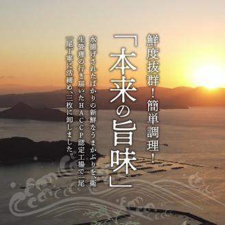S137-009_【天草育ち】活じめ！うまかぶり生鮮フィーレ 約1.2kg（真空パックでお届け）