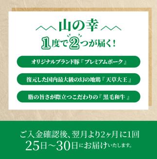 S999-T07_【定期便3回】1度で2つが楽しめる！山の幸コース