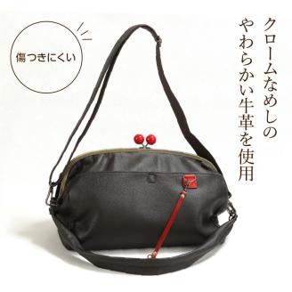 S056-011_赤玉特大がま口ショルダーバック