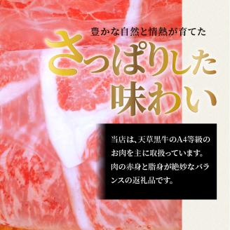 S074-014_天草黒牛 しゃぶしゃぶ用 もも肉 約500g A4等級以上～