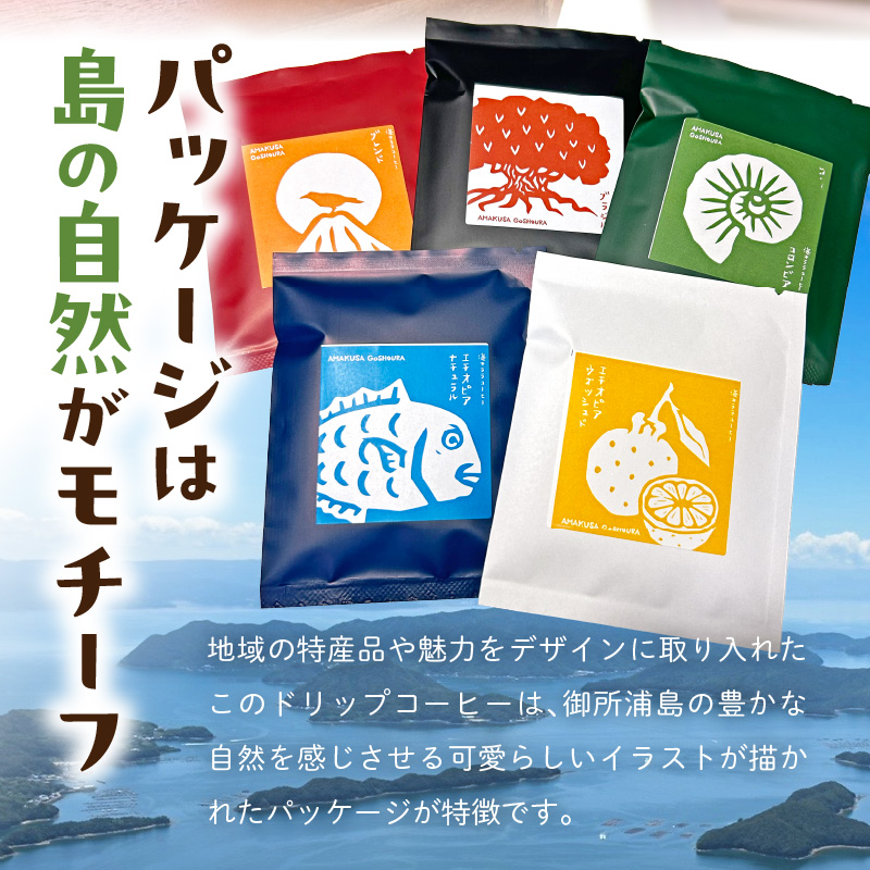 S016-011_御所浦コーヒー焙煎所 海キララ　ドリップバッグ5個入り×6セット 5個入り×6セット