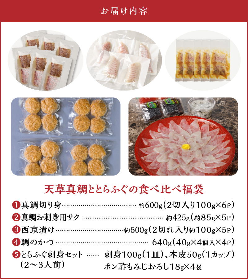 S106-F01_【福袋】天草真鯛ととらふぐの食べ比べ福袋