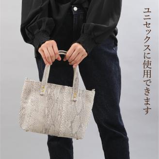 S056-012_パイソン手提げバック