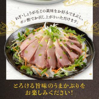 S137-006_【天草育ち】活じめ！うまかぶりたたき2節　約1kg（切るだけ、手間いらず）