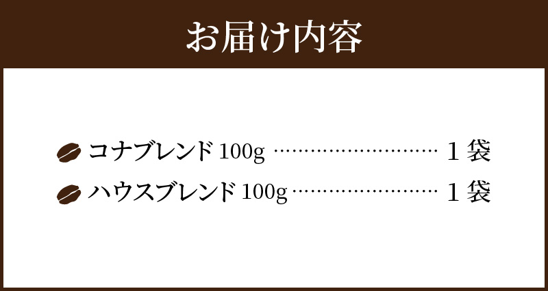 S018-009_自家焙煎 ハワイ コナコーヒー 100g×2袋