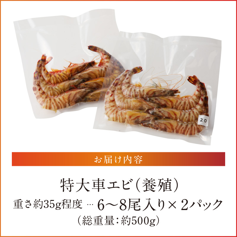 S059-020_特大 車エビ 2パック セット