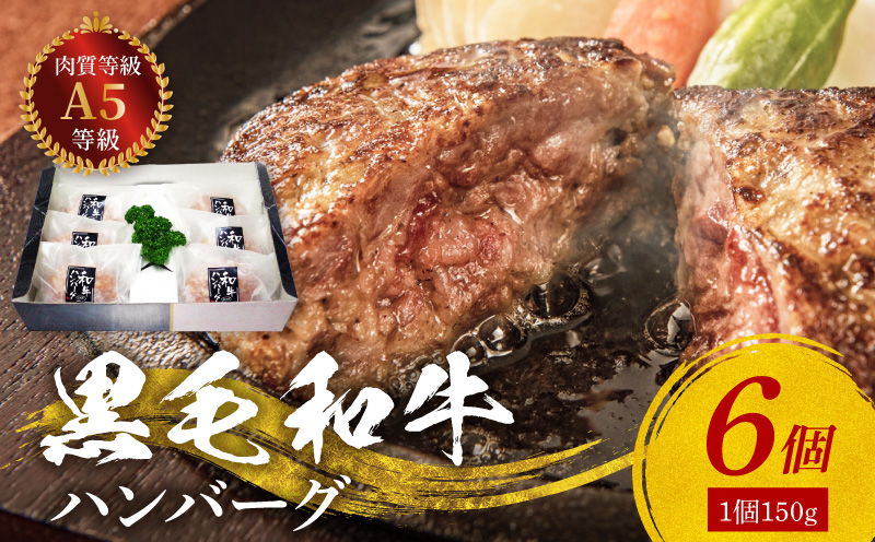 S001-019_黒毛和牛100% ハンバーグ 6個セット