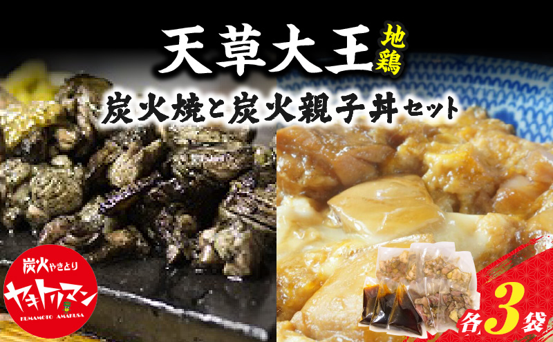 S081-003_天草大王炭火焼と天草大王炭火親子丼の素セット 各3袋入