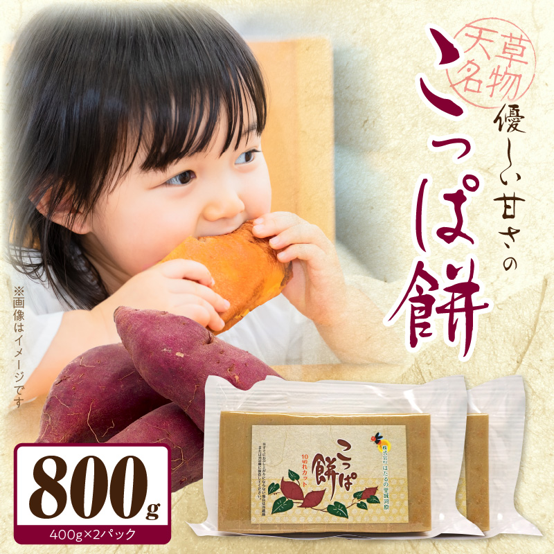 S170-001_天草名物 優しい甘さのこっぱ餅(いも餅) 400g×2パック 400g×2パック