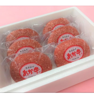 あか牛100%ハンバーグセット(あか牛ハンバーグ120g×6個 あか牛のたれ200ml)(美里町)【配送不可地域：離島】