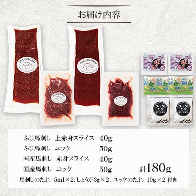 「熊本特産」切れてる馬刺し4種セット(美里町)【配送不可地域：離島】