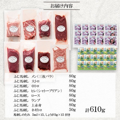 「熊本特産」フジチクオリジナル 特選馬刺しの8種セット(美里町)【配送不可地域：離島】