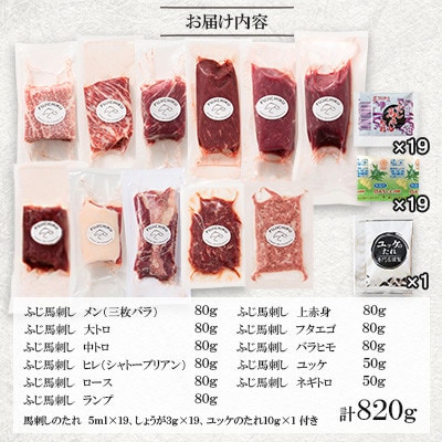 「熊本特産」フジチクオリジナル ふじ馬刺し堪能セット(美里町)【配送不可地域：離島】