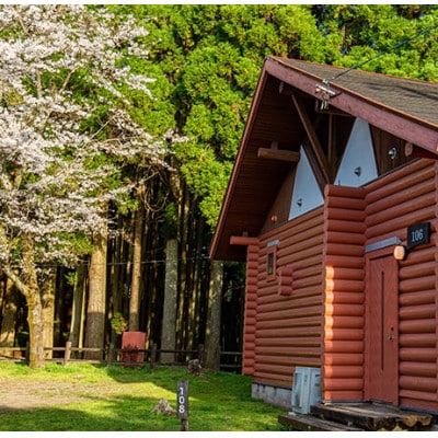 美里の森キャンプ場ガーデンプレイス　フォレストロッジ・デラックス(10人用)利用券【要予約】