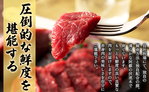 【毎月定期便】【全3回】まな板不要!フジチク切れてる国産馬刺し3P (美里町)全3回【配送不可地域：離島】