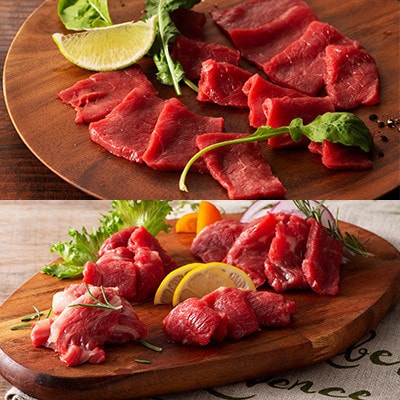 「熊本特産」赤身馬刺し3種とネギトロの詰め合わせ(美里町)【配送不可地域：離島】