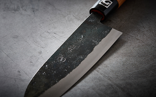 【隈部刃物製作所】熊本県伝統工芸品認定 鉄製三徳包丁【配送不可地域：沖縄県】