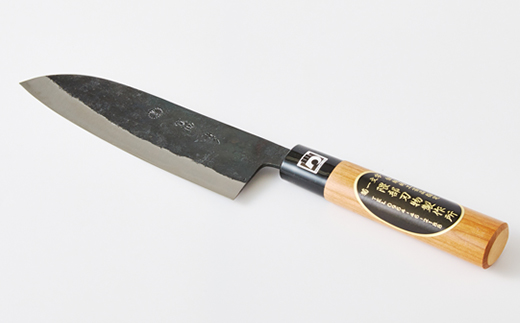 【隈部刃物製作所】熊本県伝統工芸品認定 鉄製三徳包丁【配送不可地域：沖縄県】