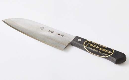 【隈部刃物製作所】熊本県伝統工芸品認定 ステンレス製三徳包丁【配送不可地域：沖縄県】