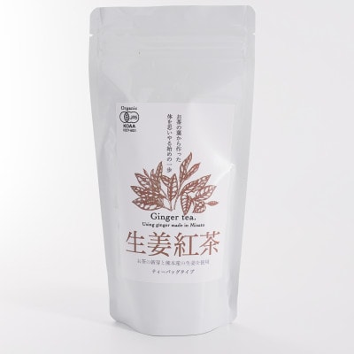 熊本県美里町産【JAS有機認証】生姜紅茶(2gティーバッグ 20袋)2個
