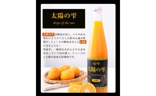 『菅本果実園』こだわりの手搾りみかんジュースセット 太陽の雫530ml×1本早生の極み530ml×1本《11月下旬‐4月末頃出荷》 ---sg_mikanju_cf114_25_17500_2i---