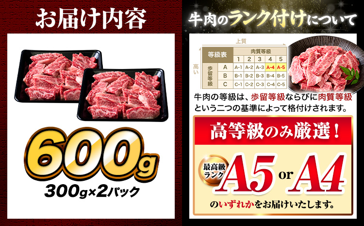 牛肉 A4～A5等級 黒毛和牛 切り落とし くまもと黒毛和牛 上 カルビ 焼肉切り落とし 600g 《60日以内に出荷予定(土日祝除く)》熊本県 長洲町 上カルビ 焼肉用 焼肉 肉 お肉 和牛 A5 A4 300g 小分け---ng_fzyoukbyk_60d_r7_11000_600g---