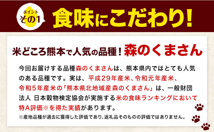 新米 令和7年産 森のくまさん 20kg 5kg × 4袋  白米 熊本県産 単一原料米 森くま《7-14日以内に出荷予定(土日祝除く)》送料無料---ng_mk7_wx_48500_20kg_h---